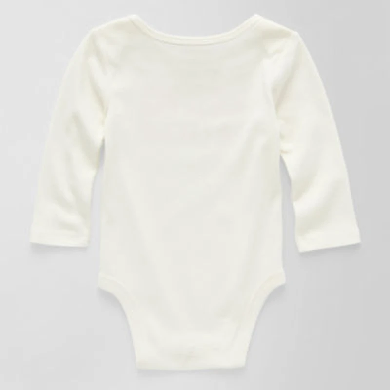 Okie Dokie Baby Unisex Crew Neck Long Sleeve Rib Bodysuit