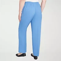 Alfred Dunner Business As Usual Womens Straight Pull-On Pant