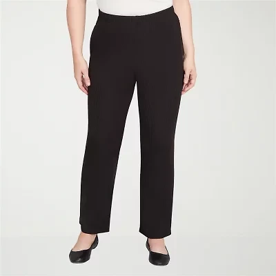 Alfred Dunner Business As Usual Womens Straight Pull-On Pant