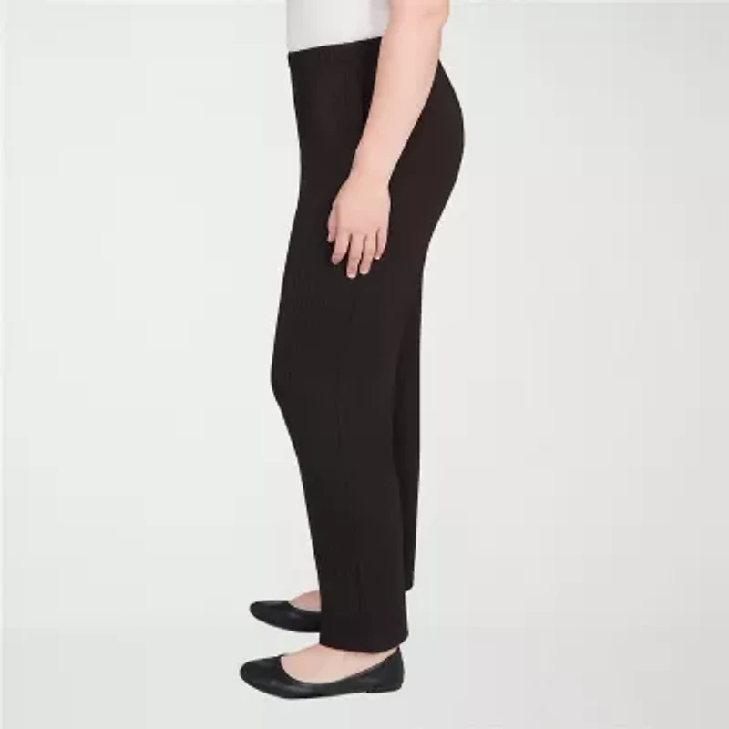 Alfred Dunner Business As Usual Womens Straight Pull-On Pant