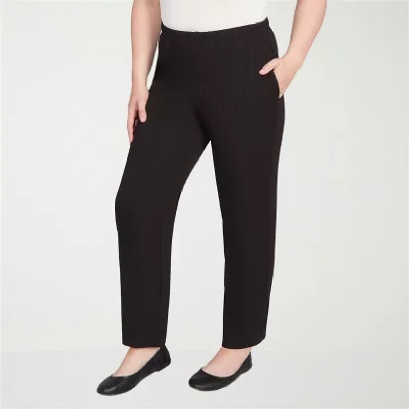 Alfred Dunner Business As Usual Womens Straight Pull-On Pant