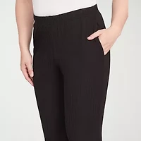 Alfred Dunner Business As Usual Womens Straight Pull-On Pant
