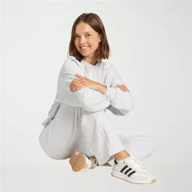 adidas Womens Straight Mid Rise Regular Fit Sweatpant