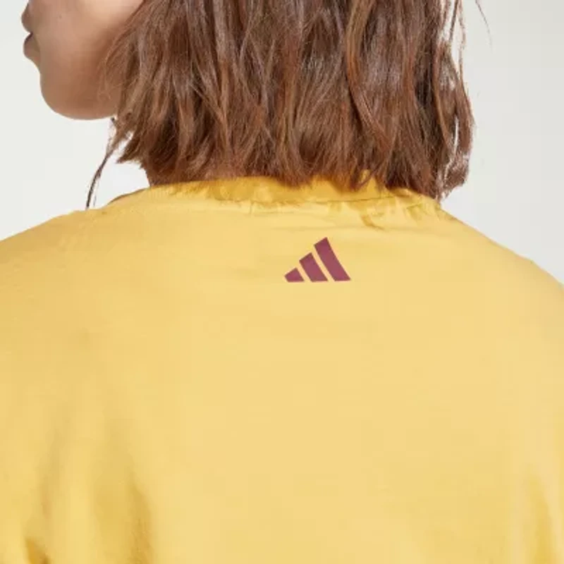 adidas Womens Crew Neck Short Sleeve Active T-Shirt