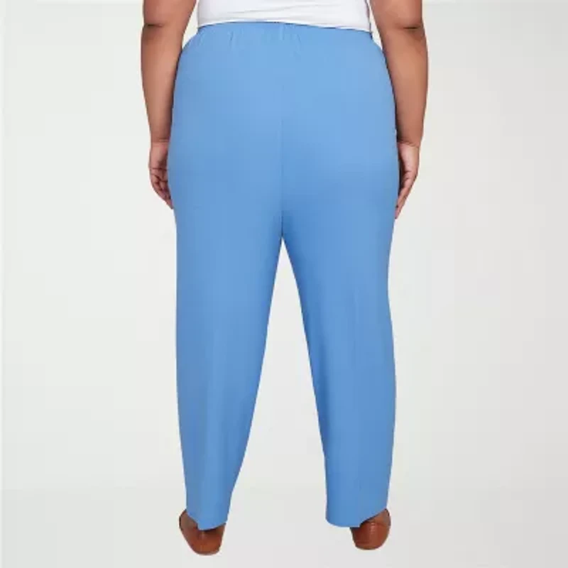 Alfred Dunner Business As Usual Womens Straight Pull-On Pant