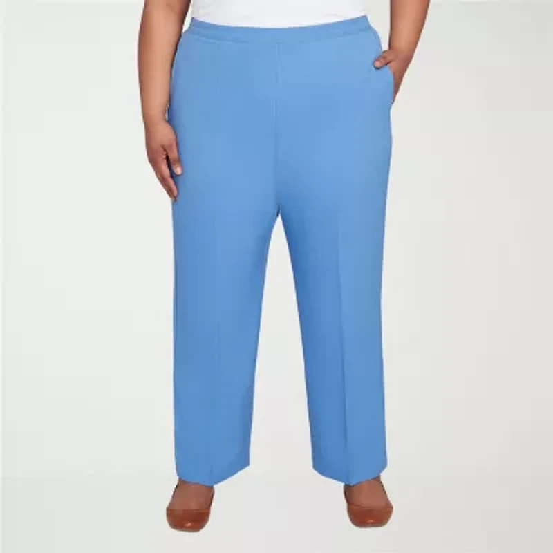 Alfred Dunner Business As Usual Womens Straight Pull-On Pant