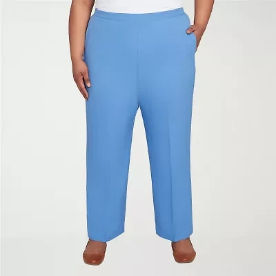 Alfred Dunner Business As Usual Womens Straight Pull-On Pant