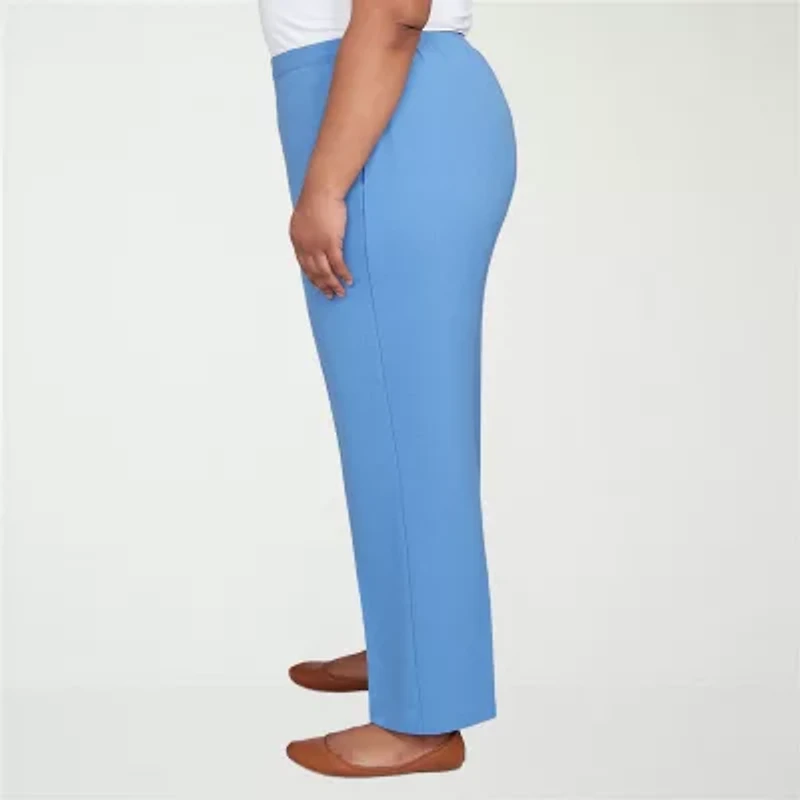 Alfred Dunner Business As Usual Womens Straight Pull-On Pant