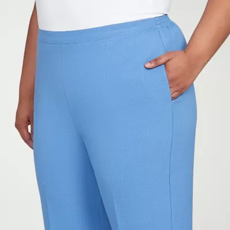 Alfred Dunner Business As Usual Womens Straight Pull-On Pant