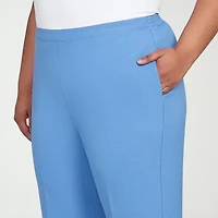 Alfred Dunner Business As Usual Womens Straight Pull-On Pant