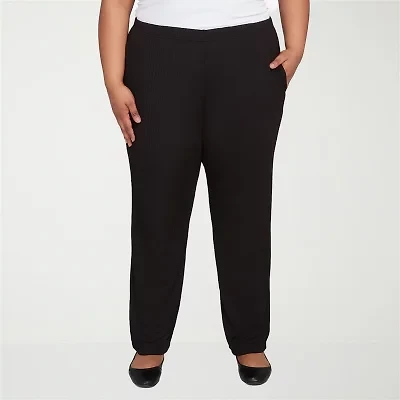 Alfred Dunner Business As Usual Womens Straight Pull-On Pant