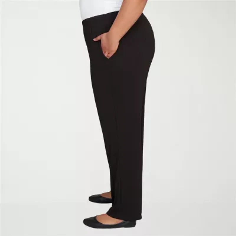 Alfred Dunner Business As Usual Womens Straight Pull-On Pant