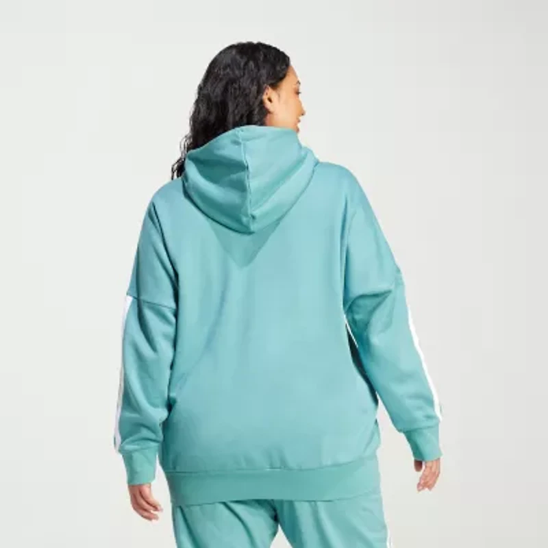 adidas Womens Long Sleeve Fleece Zipper Active Hoodie