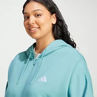adidas Womens Long Sleeve Fleece Zipper Active Hoodie