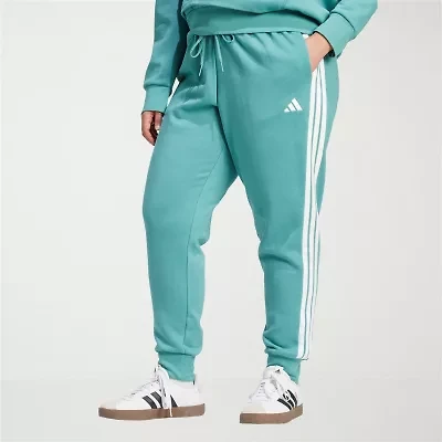adidas Essentials 3 Stripes Fleece Jogger (Plus Size)