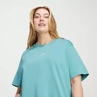 adidas Essentials 3 Stripe Tee (Plus Size)