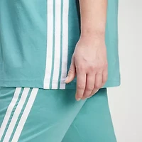 adidas Essentials 3 Stripe Tee (Plus Size)