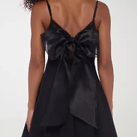 B. Smart Womens Sleeveless Fit + Flare Dress Juniors
