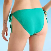 Decree Womens Lined Neon Textured Juniors Bikini Swimsuit Bottom