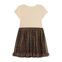 Knit Works Toddler Girls Short Sleeve Cap 2-pc. Dress Set