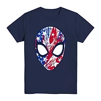 Little & Big Kid Boys Crew Neck Short Sleeve Spiderman Graphic T-Shirt