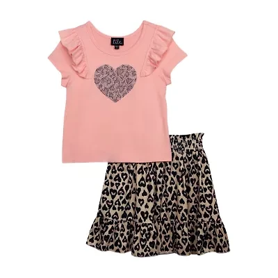 Lilt Little Girls 2-pc. Skirt Set