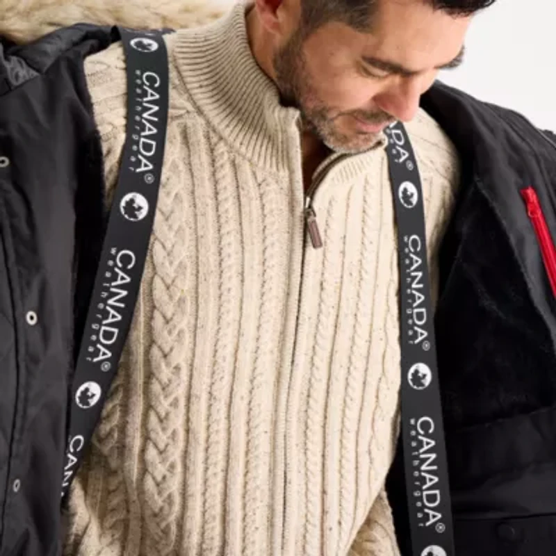 Canada Weather Gear Mens Water Resistant Heavyweight Parka