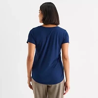 a.n.a Womens Scoop Neck Short Sleeve T-Shirt