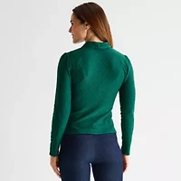 Liz Claiborne Womens Long Sleeve Blouse