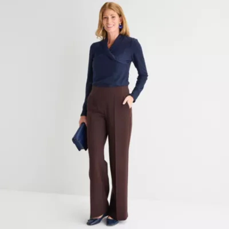 Liz Claiborne Womens Long Sleeve Blouse