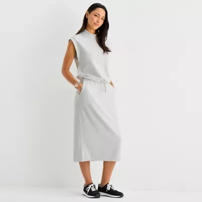 Stylus Womens Midi A-Line Skirt