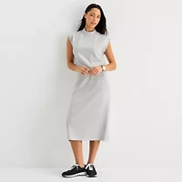 Stylus Womens Mock Neck Sleeveless T-Shirt