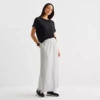 Stylus Womens Mid Rise Maxi Skirt
