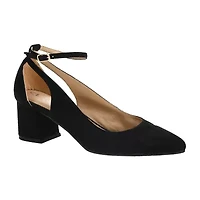 CL by Laundry Adorable Womens Almond Closed Toe Block Heel Pumps