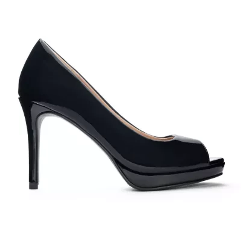CL by Laundry Mild Womens Peep Open Toe Stiletto Heel Pumps