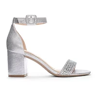 CL by Laundry Julieann Womens Round Open Toe Block Heel Pumps