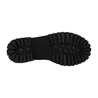 Pop Womens Baldwin Flat Heel Motorcycle Boots