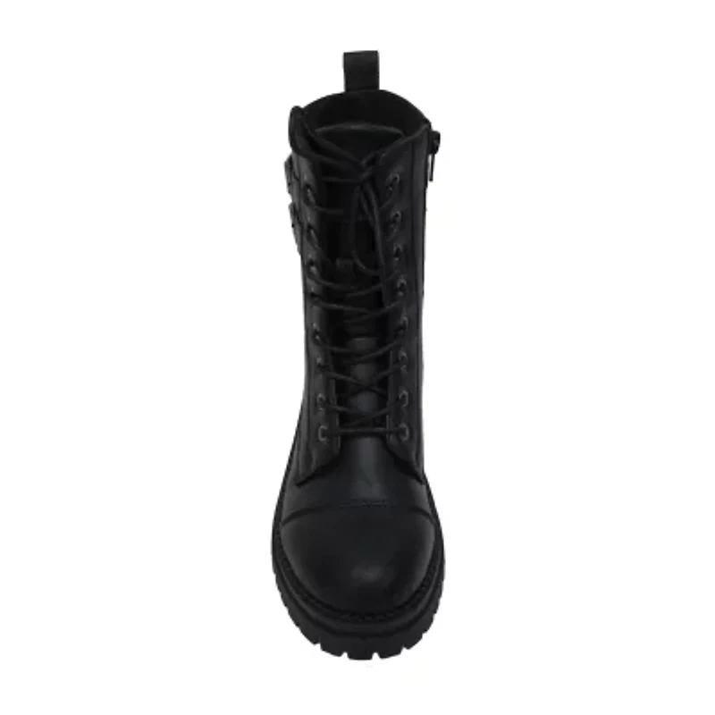 Pop Womens Perlla Block Heel Booties