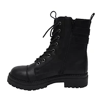 Pop Womens Perlla Block Heel Booties