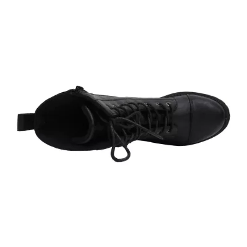 Pop Womens Perlla Block Heel Booties