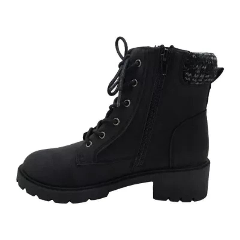 Pop Womens Vega Block Heel Booties