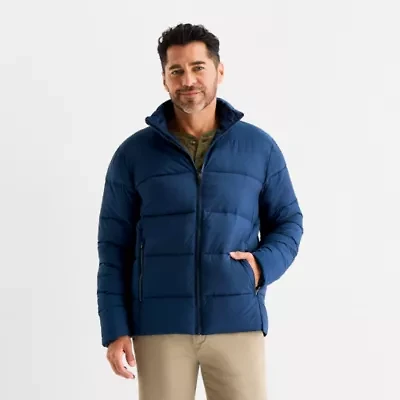 St. John's Bay Mens Water Resistant Midweight Puffer Jacket