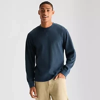 Arizona Mens Crew Neck Long Sleeve Regular Fit Thermal Top
