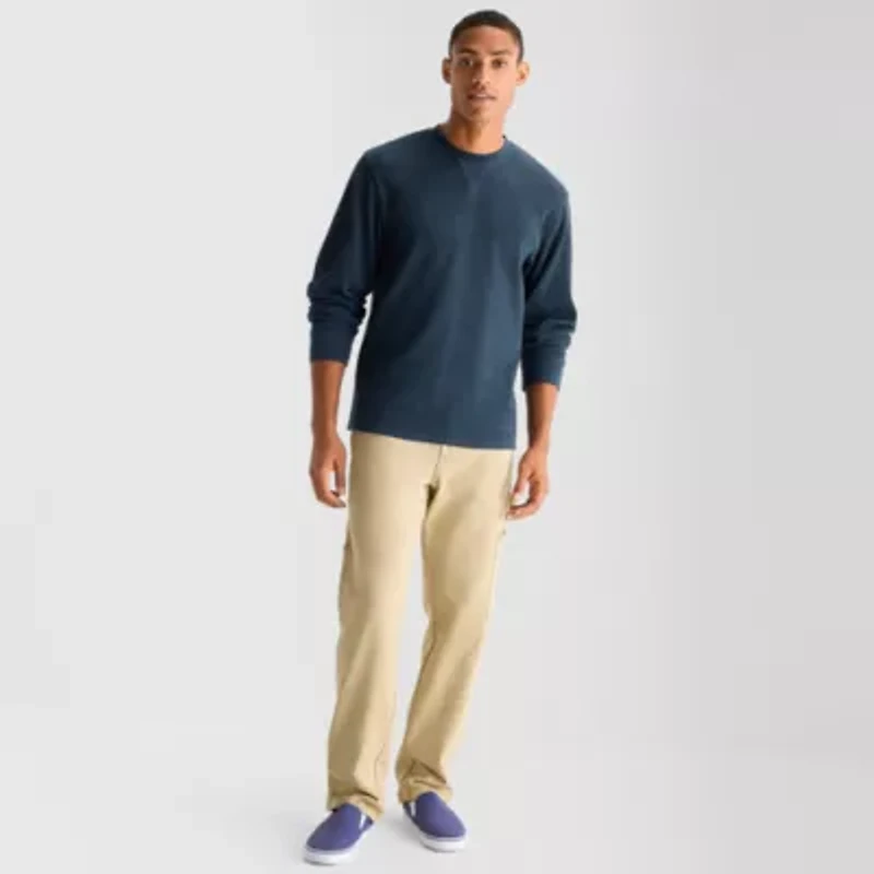 Arizona Mens Crew Neck Long Sleeve Regular Fit Thermal Top