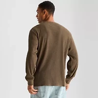 Arizona Mens Crew Neck Long Sleeve Regular Fit Thermal Top