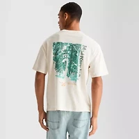 Arizona Mens Crew Neck Short Sleeve Relaxed Fit Graphic T-Shirt