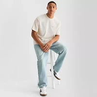Arizona Mens Crew Neck Short Sleeve Relaxed Fit Graphic T-Shirt