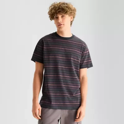 Airwalk Mens Crew Neck Short Sleeve Regular Fit Graphic T-Shirt
