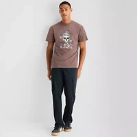 Airwalk Mens Crew Neck Short Sleeve Regular Fit Graphic T-Shirt