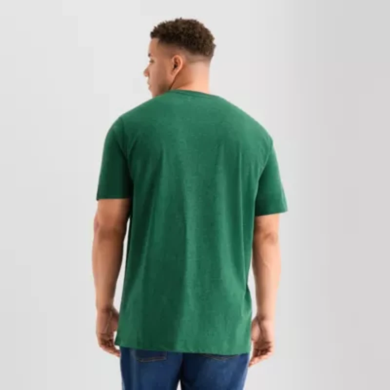 St. John's Bay Super Soft Pocket Mens Crew Neck Short Sleeve Quick Dry Big and Tall T-Shirt